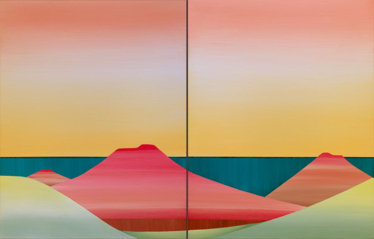 Karen Cole’s Deserto Rosso Diptych