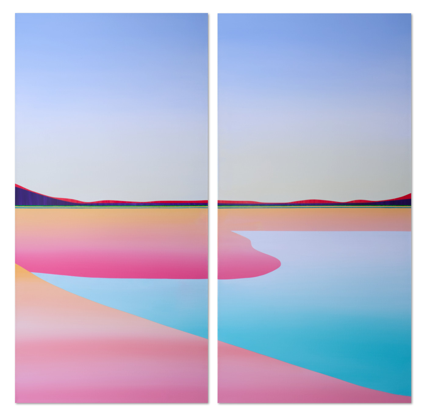 Karen Cole’s Epic Frontier diptych