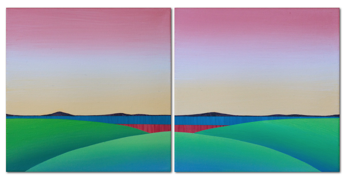 Karen Cole’s Expanse Diptych